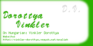 dorottya vinkler business card